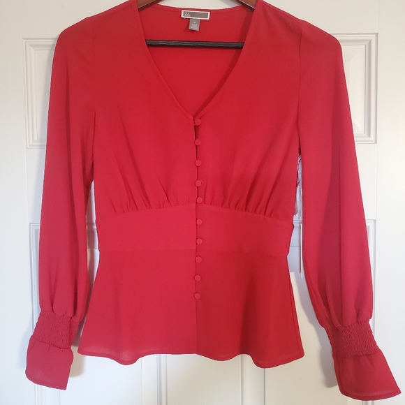 NWT Chelsea28 Red Sage Blouse - Picture 3 of 10